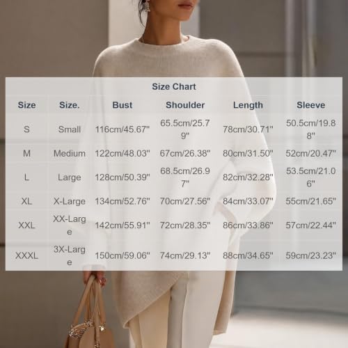 Oversized Sweater for Women Plus Size Fall Winter Knit Tops Loose Pullover - image 6