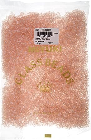 Miyuki TILA Half Cut 5x2.3mm 2 Hole Light Rosaline Transparent HTL365 250Gms Bulk Bag of Japanese Glass Beads