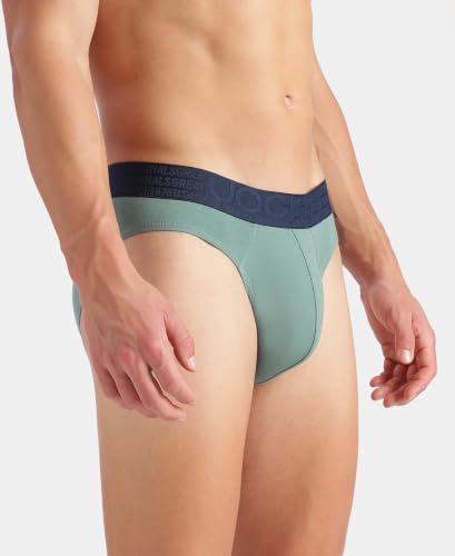 Image of Jockey US59 Men Super Combed Cotton Elastane Stretch Solid Brief