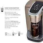 Keurig K-Elite Single Serve K-Cup Pod Coffee Maker, with Strength and Temperature Control, Iced Coffee Capability, 8 to 12oz Brew Size, Programmable, Brushed Gold - Image 3