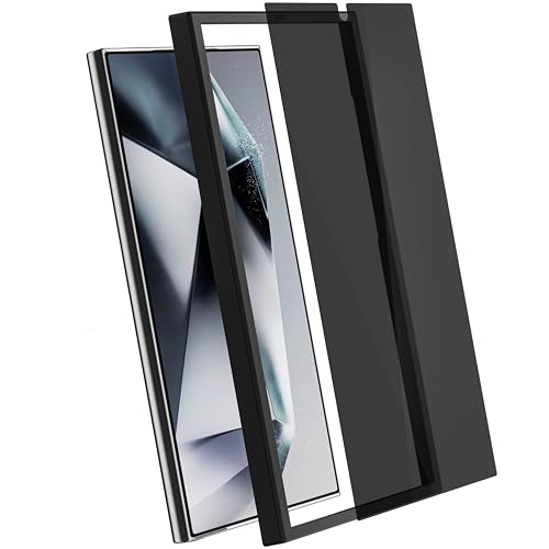 Image of Ghostek Screen Protector for Galaxy S24 Ultra, Full Coverage Tempered Glass Film, 9H Hardness, Easy Installation, HD Clear Glass Protector Designed for 2024 Samsung S24 Ultra (6.8-Inch, Privacy)