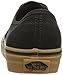 Vans Unisex Authentic Black/Rubber Skate Shoe 7 Men US / 8.5 Women US