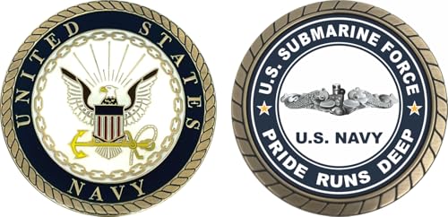 US Submarine Force Pride Runs Deep Silver Dolphins Challenge Coin