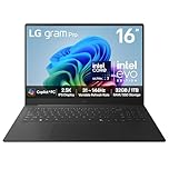 LG gram Pro 16Z90TS - 16 Inch 2.5K IPS Ultra-Lightweight Laptop, Intel Core Ultra 7 258V 47TOPS NPU - EVO Edition, 32GB RAM, 1TB SSD, Windows 11 Home, gram Hybrid AI, Copilot+ PC, Metal Grey (2025)