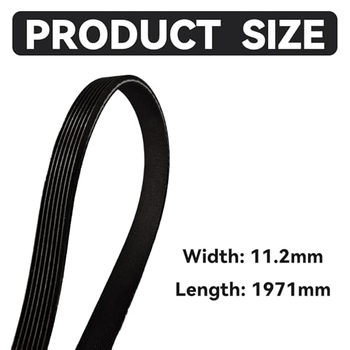 Keilriemen 1971 PH7 kompatibel mit Wäschetrockner, Keilriemen Antriebsriemen 7PH 1971 für Trockner Waschtrockner