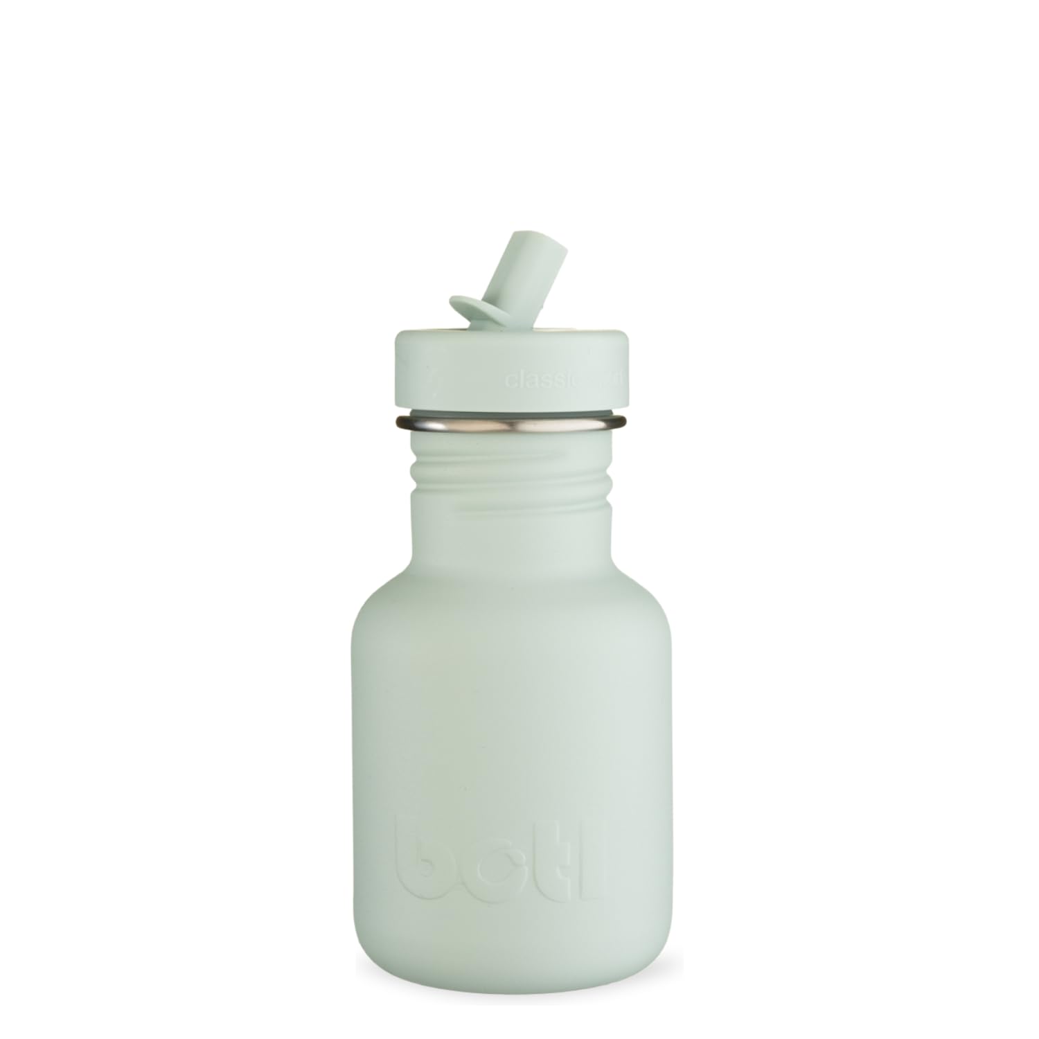 onegreenbottle – BOTL Tough Canteen Water Bottle with Sports Cap, Stainless Steel, Non-Insulated, Single-Skinned Eco Canteen, 350ml (Sage)
