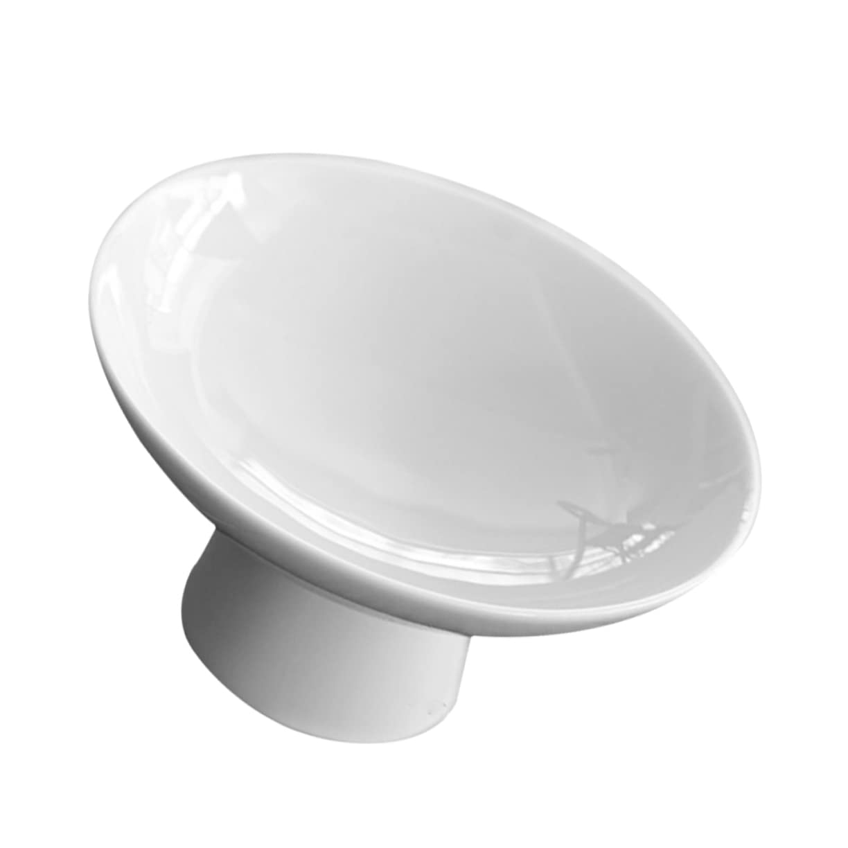 Healifty Vintage Footed Ceramic Dessert Plate Elegant Fruit Dish for Snacks Cake Display and Outdoor Gatherings present for Friends and Family