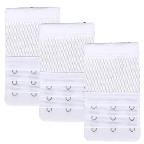 Image of Bra Strap Extenders, Women Elastic Extensions Bra Extender Set, 6 Piece,Skin,White,Black