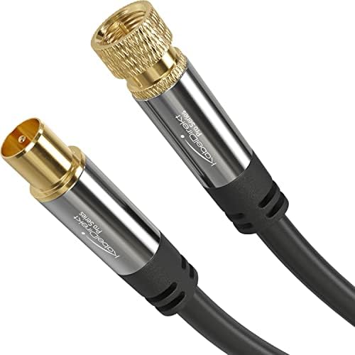 KabelDirekt  przewód SAT/TV 1m (przewód HDTV SAT/TV 75 omów, złącze typu F  złącze koncentryczne, przewód koncentryczny do TV, HDTV, radia, DVB-T2, DVB-C, DVB-S)  PRO Series