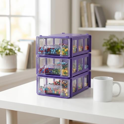 Armoire de rangement empilable 10 tiroirs modulaires