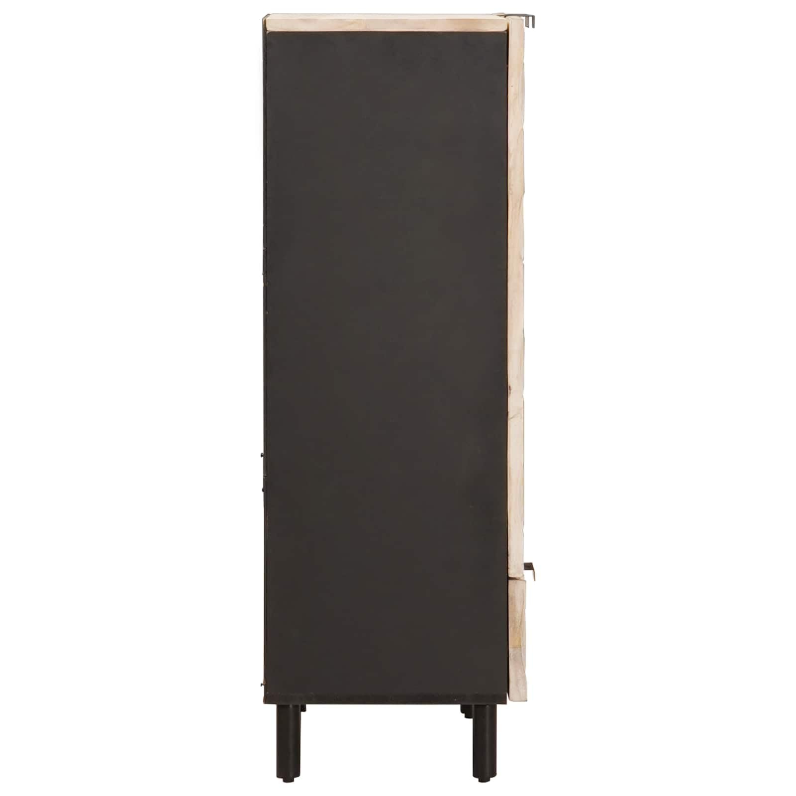 Wysokiej jakości komoda z drzwiami, biała, umyta powierzchnia 60 x 33 x 100 cm, do salonu, schowka, szafka pod telewizor, media, regał HiFi, kredens, komoda, regał, oszczędność miejsca, trwała