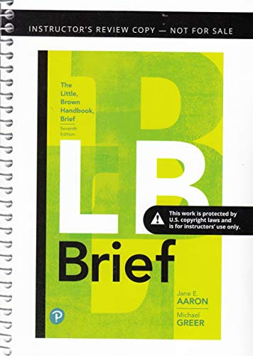 The Little, Brown Compact Handbook B089ND9VRN Book Cover