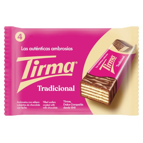 Tirma Ambrosías de Chocolate con Leche 86g | Pack de 4 Chocolatinas
