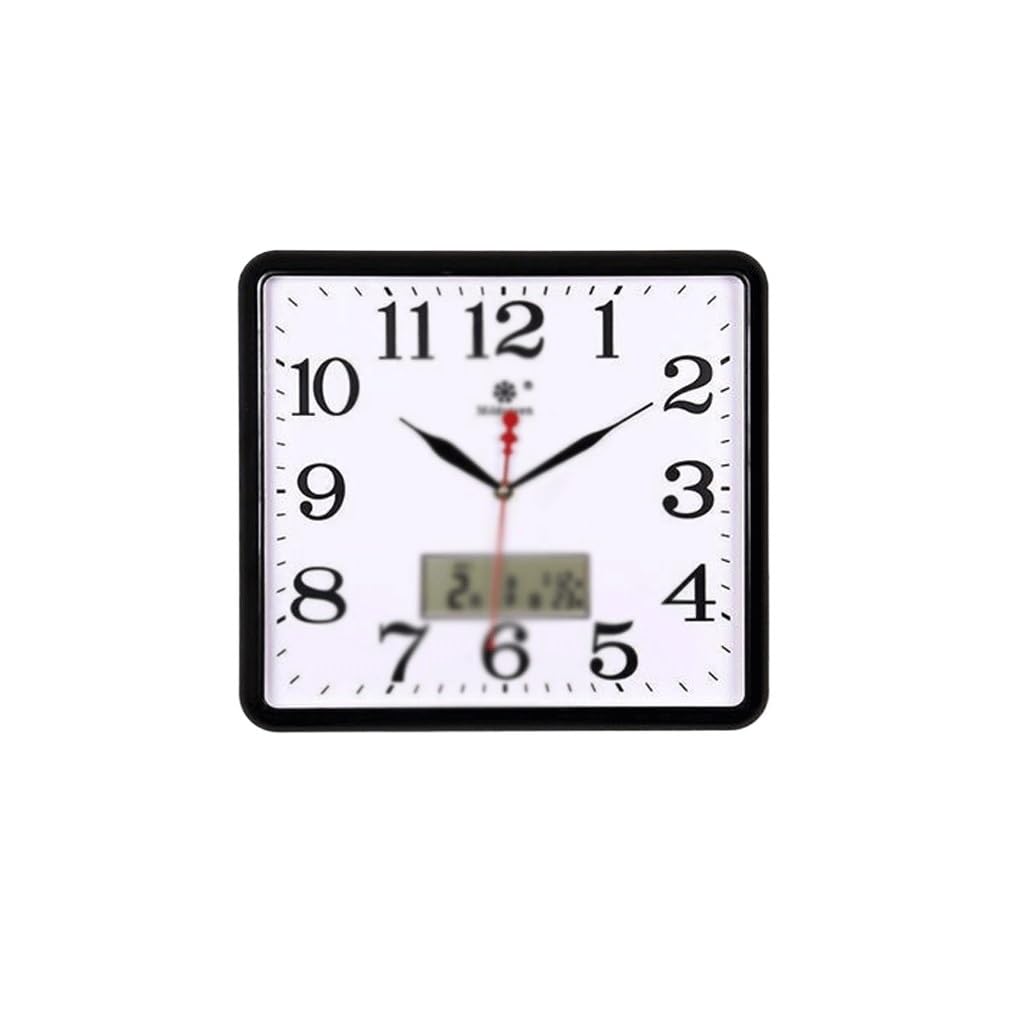 Eines A Silent Decorative Wall Clock Square Electronic Wall Clock Living Room Silent Clock Home Quartz Clock Wall Clock Easy To Read