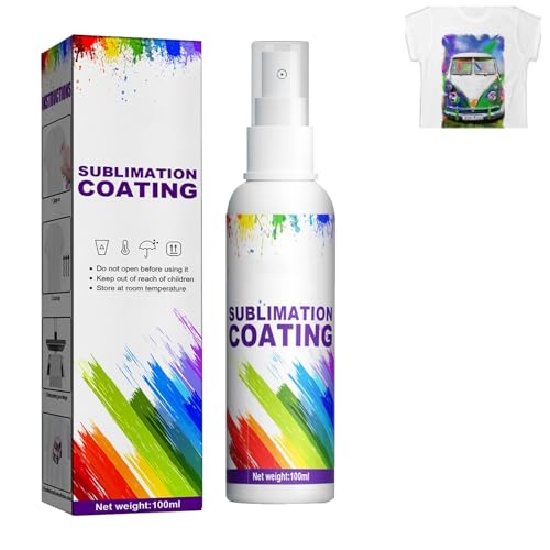 GNAUMORE Spray de sublimación, spray de sublimación para algodón, spray de sublimación de secado rápido, spray de sublimación para todas las telas, lona, colores brillantes de alto brillo, 1 unidad