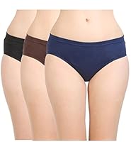 BODYCARE Women's Cotton Panties (Pack of 3) (BC2DDXL_Color May Vary_X-Large)