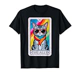 Photo Gallery the ally cat tarocchi lgbt pride design maglietta Photo Gallery the ally cat tarocchi lgbt pride design maglietta