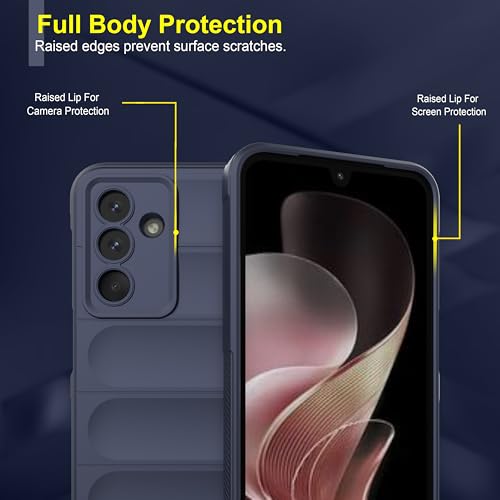 Image of Zapcase Back Case Cover for Samsung Galaxy M36 5G | Compatible for Samsung Galaxy M36 5G Back Cover | Liquid Silicon Magic Case with Camera Protection | Sapphire