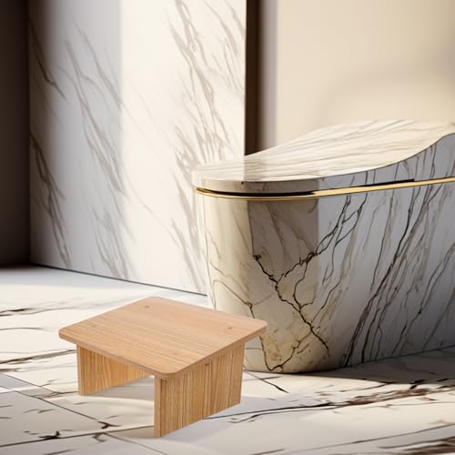Tabouret Ergonomique en Bois et Repose-Pieds de Bureau Adulte