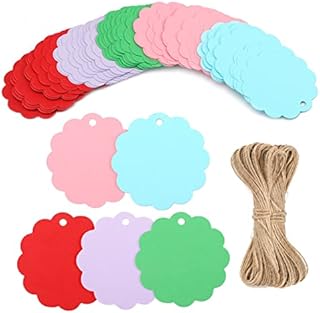 Round Kraft Gift Tags 6CM Blank Label Paper Wedding Labels Birthday Luggage Tags Brown Hang Tag with Jute Twine