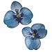Dekora-10 Orquideas Comestible Decoración de Tartas de Cumpleaños Caseras Fácil para Obtener un Pastel con Flores azul de 7,5-8,5 cm, Color (126151)