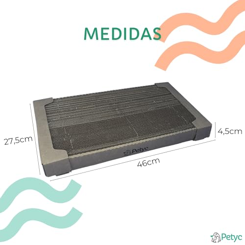 Arranhador PETYC Resistente e Espesso – Papelão Ondulado Dupla Face, Tapete Arranhador para Gatos, P