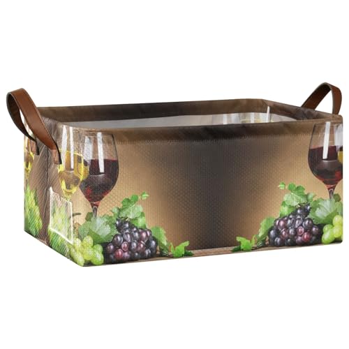 Kjovgcb �����`���[�o�X�P�b�g�{�b�N�X 1�� �܂肽���ݎ��{�b�N�X ���U�[�n���h���t�� �L�b�`���p�o�X�P�b�g�I�[�K�i�C�U�[ 16.9x11.4x7.75�C���` �ԃ��C���O���X�u�h�E �t�t��