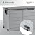 VINGLI Upgraded 75 Gallon Outdoor Storage Box, Lockable Plastic Storage Containers with Lid, Patio Deck Box Furniture for Garden, Pool, Balcony, Yard (Grey)