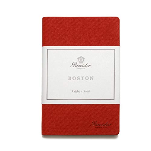 Interni con righe Pineider - Notes Boston -9X14 Cm - Small - 96 Sheets - 80 Gr.-White Paper