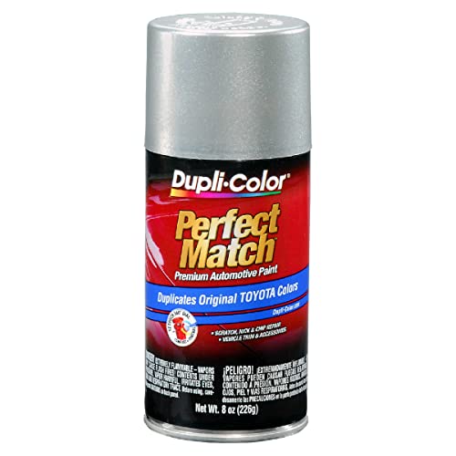 Image of Dupli-Color EBTY16137 Perfect Match Automotive Spray Paint - Toyota Millennium Silver Metallic, 1C0 - 8 oz. Aerosol Can