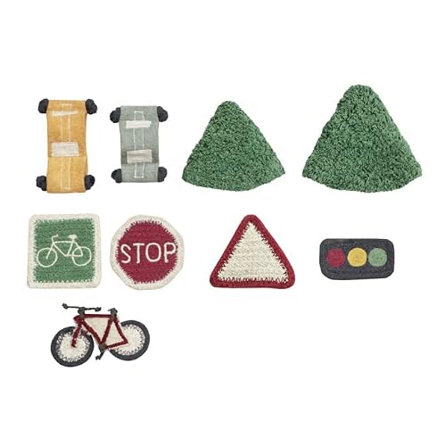 Lorena Canals| Washable Area Rugs For Kids Eco City -, Handmade In Natural 4' X 5' 7" #TOP2