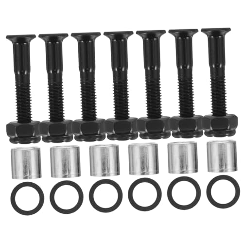 Toddmomy Complete Skateboard Hardware Kit Bridge Nails Sockets Washers Parts Bearings Accessories