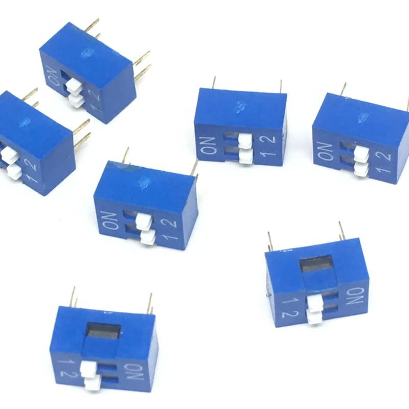 Wiring Connecting Terminals - 20Pcs Blue Slide Type Switch 2.54mm 2-Bit 2 Position Way DIP Blue Pitch