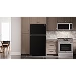 Kenmore 33 in. 20.4 cu. ft Capacity Refrigerator/Freezer with Full-Width Adjustable Glass Shelving, Humidity Control Crispers, Ice Maker, ENERGY STAR Certified, Black - Image 2