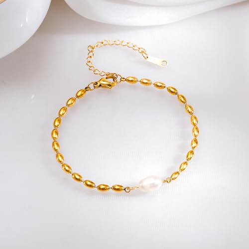 Image of Rubans Demi Fine Stainless Steel Bracelet Waterproof Gift for Women & Girls