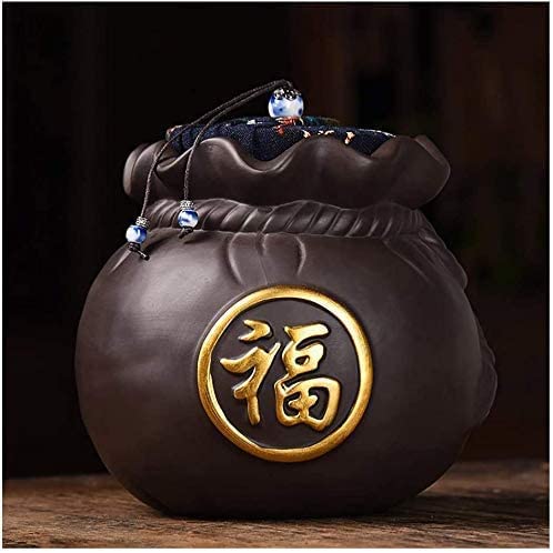 Urns for Ashes Adult Ashes Cremation Zyf Pet Cremation Urn for Ashes Funeral Urns for Ashes Adult, Moisture-Proof Household Storage for Purple Sand Sealed Jar Ceramic Storage Jar 1104 Selfless