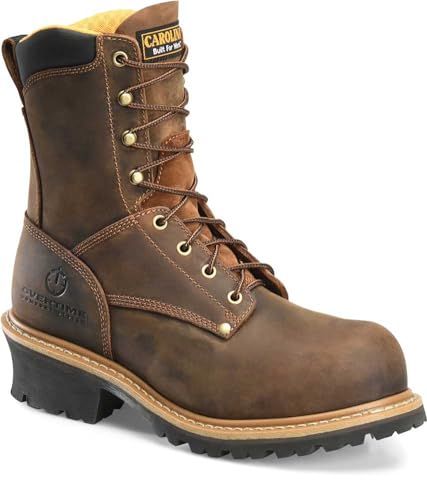 Carolina Men's CA9053 Poplar 8Soft Toe Logger Brown 9.5 D2