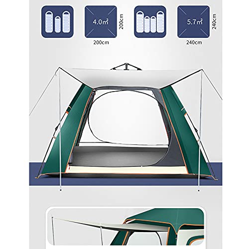 Carpa instantánea para camping 3-8 personas ligera doble capa miniatura 6