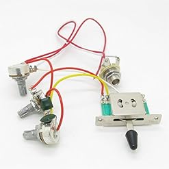 Pxyelec Faisceau de câblage pré-câblé 3 potentiomètres 500 K 1 volume, 2 boutons de contrôle de tonalité et 5… - Les Beatles, Paul McCartney, John Lennon, RIngo Starr, George Harrison