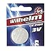 Produktbild 1 x CR2450 WILHELM Lithium Knopfzelle 3V 600mAh ø24,5x5,0mm Batterie DL 2450