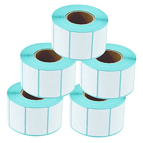 Upconore 2"x1" Direct Thermal Labels, Printable White Sticker Labels, Multi-Purpose Shipping Thermal Stickers,Perforated UPC Barcode FBA Labels,5 Rolls/4000 Labels