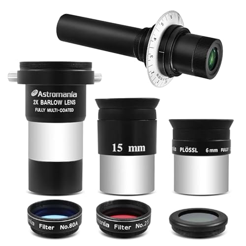 Astromania Polar Alignment Scope - Bundle with - Accessory Kit Telescope Fully-Coated Eyepieces