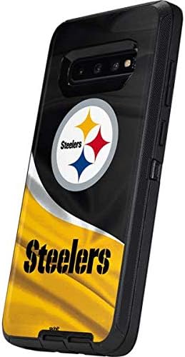Skinit Decal Skin Compatible with OtterBox Defender Galaxy S10 - Officially Licensed NFL Pittsburgh Steelers Design