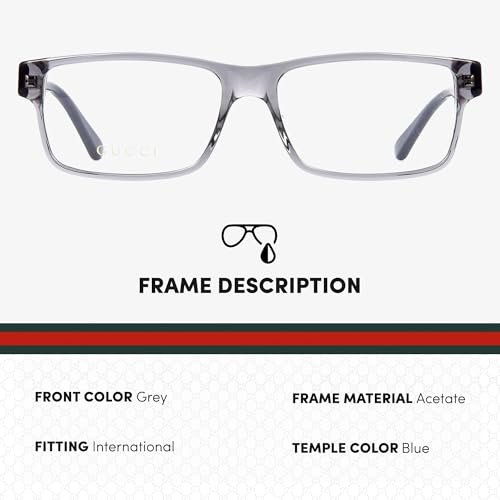 Image of Gucci GG0752O Designer Fashion Eyeglasses Stylish Rectangular Frame Eyewear with Luxury eSHADES Kit - Embrace Sophistication and Elegance