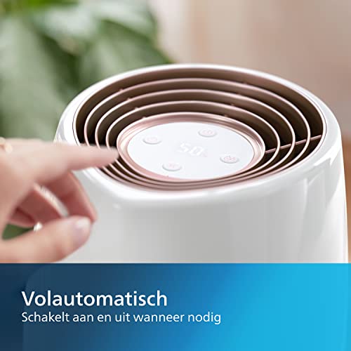 Philips 2000 Series Luchtbevochtiger, Luchtbevochtiging tot 200 ml/u in Kamers tot 32 m², Nanocloud-Technologie, 3 Snelheden, Slaapstand, 2l Reservoir (HU2716/10) - Afbeelding 6