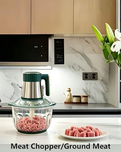 Aptovpvp 5L Electric Food Chopper and Meat Grinder, 500W Food Processor with 6 Blades and - image 3