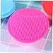 Ipetboom 4PCS Silicone Facial Brush Handheld Face Massager Cleansing Pad for All Skin Types Green Blue Red Rosy Non Slip Design Gentle Sanitary Facial Scrubber