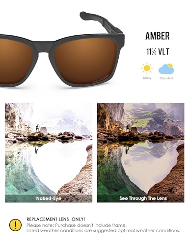 Image of BLAZERBUCK Anti-salt Polarized Replacement Lenses for Oakley Catalyst OO9272 Sunglass