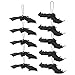 Froiny 10 unids Halloween Colgando murciélagos Falsos murciélagos de Goma Falso Juguete de Colgante Espeluznante Realista para decoración de Halloween Suministros de Fiesta