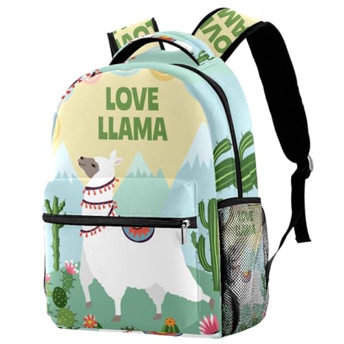 Sac à dos d'école lama pour le collège et les sorties